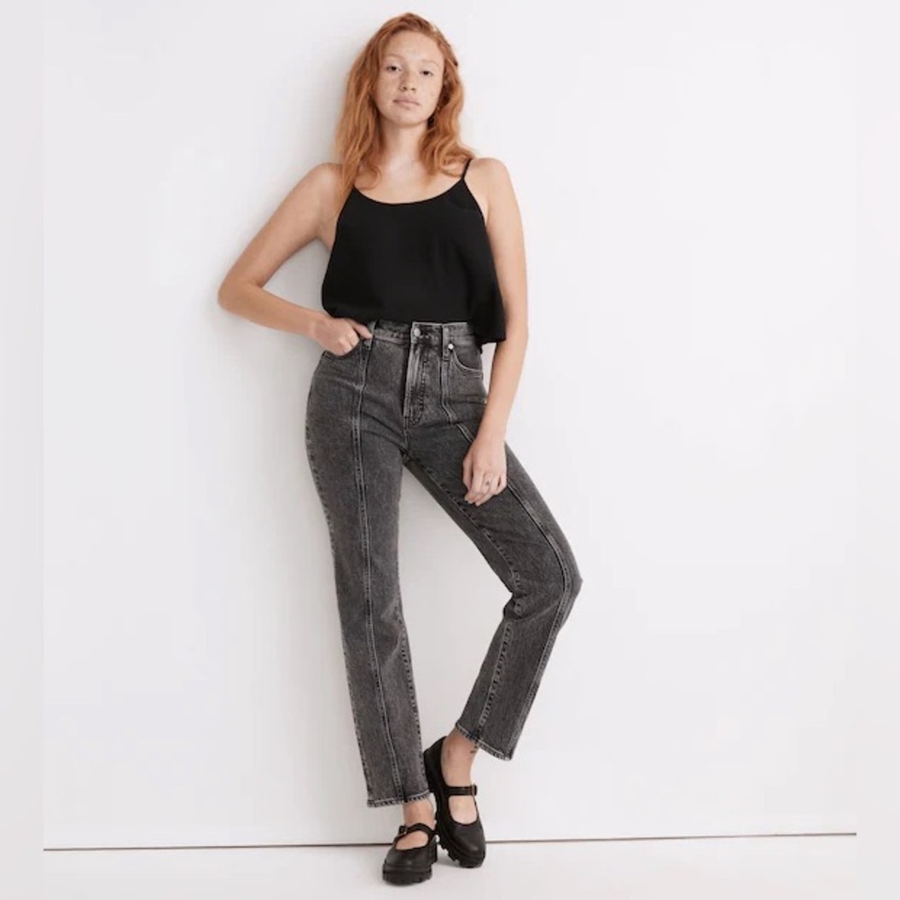 Madewell Jeans Womens 27 The Perfect Vintage Meaford Wash Seamed Faded Black